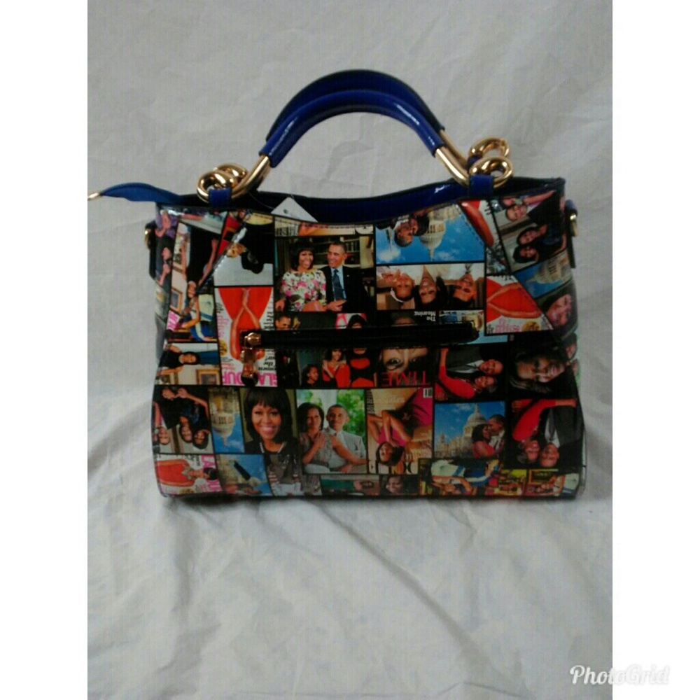 Michelle & Barack Obama Magazine Cover Satchel